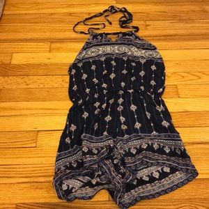 Patterned romper